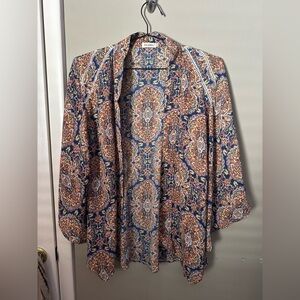 Colorful Paisley Print Blouse